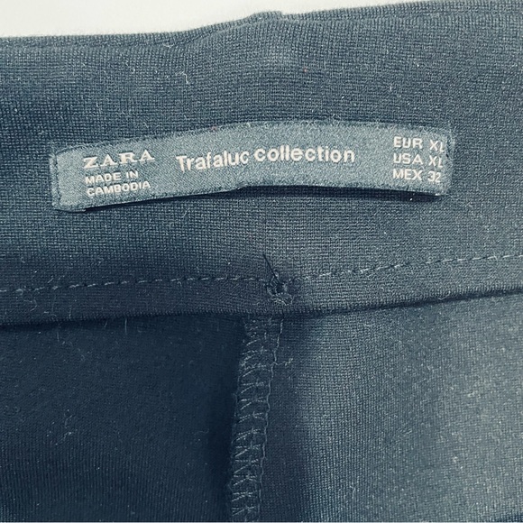 Zara Trafaluc Black With Red Side Stripes Leggings Size XL - Picture 8 of 9